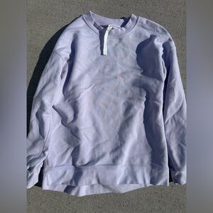 Lululemon Oversized Lavender Crewneck Sweatshirt